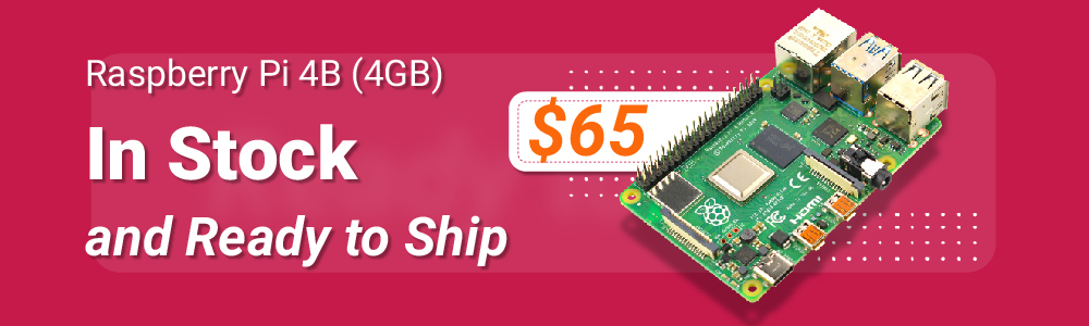 Raspberry Pi 4B in stock